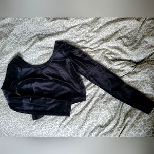 American Apparel Velvet Crop Top